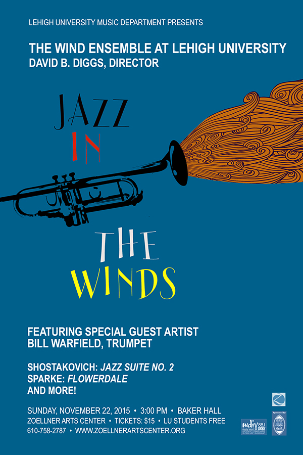 Poster for the Jazz in the Winds concert